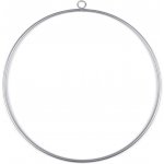 Prima-obchod Kovový kruh na lapač snů k dekorování Ø50 cm 4 stříbrná tmavá mat – Zboží Dáma