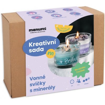 Manumi kreativní sada na výrobu vonných svíček s minerály – Hledejceny.cz