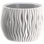 Prosperplast Květináč s vkladem SANDY BOWL bílý 37 cm – Zboží Mobilmania