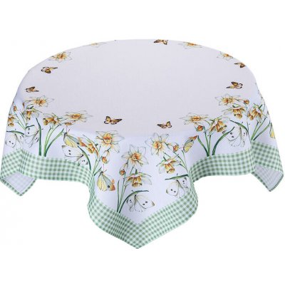 decoDoma Středový ubrus s potiskem NARCISKY 85x85 cm – Hledejceny.cz
