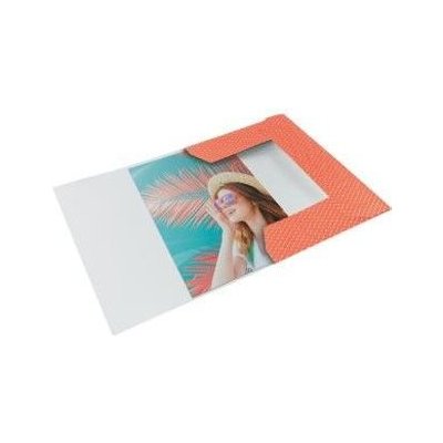 ESSELTE Deska s gumičkou Colour'Breeze, koralová, kartonová, A4, ESSELTE 628494 245174 – Zboží Mobilmania