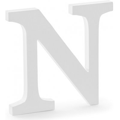 Dřevěné písmeno "N" BÍLÉ, 20 cm – Hledejceny.cz