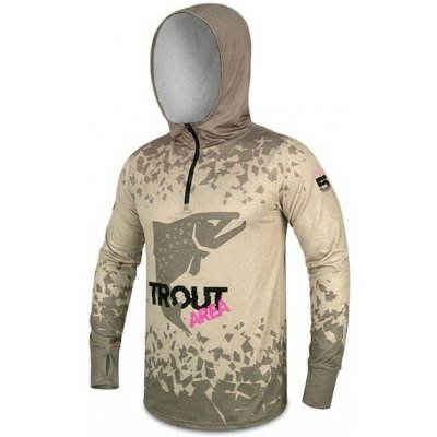 Delphin tričko s kapucí UV ARMOR 50+ Trout – Zboží Dáma
