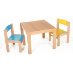 Hajdalánek Dětský stolek Lucas + židličky Luca modrá / žlutá – Zboží Dáma