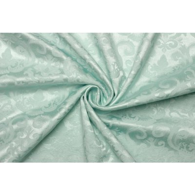 Brokát žakár směsový elastický - Zelená mint – Zboží Dáma