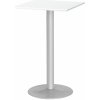 Barový stolek AJ Produkty Bianca 70 x 70 cm bílá / šedá