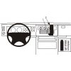 Držák na mobil Brodit ProClip montážní konzole ostatní pro Mercedes Benz Vario 96-10, 213467