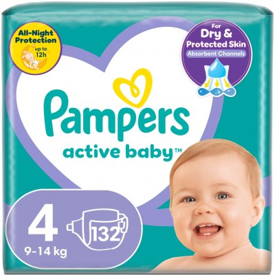 Pampers Active Baby 4 132 ks – Hledejceny.cz