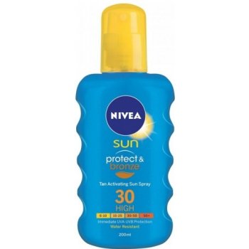 Nivea Sun Protect & Bronze Sun Spray intenzivní sprej na opalování SPF30 200 ml