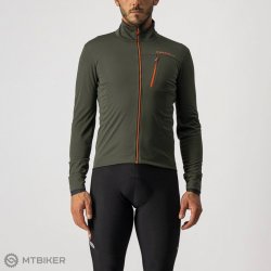 Castelli Go Jacket Military Green/Fiery Red pánské