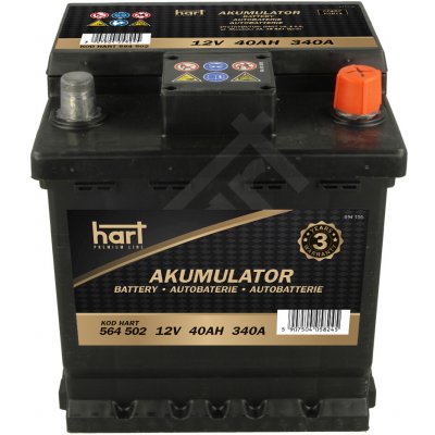 Hart 12V 40Ah 340A 564 502 – Hledejceny.cz