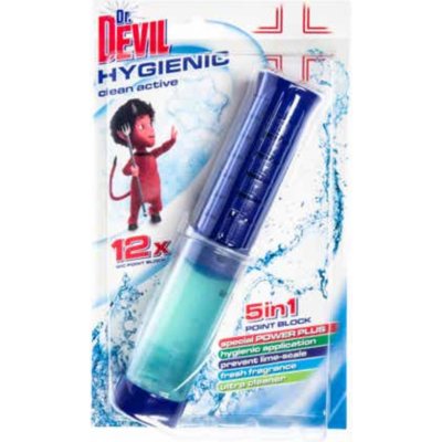 Dr. Devil WC point Block 5in1 Hygienic Clean Active 12 dávek 75 ml – Hledejceny.cz