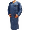 Pánské pyžamo Xcena noční košile dlouhý rukáv modrá
