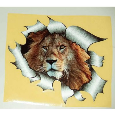 River Czech. Samolepka s motivem Lva trhající zeď. 71240103 – Zboží Živě