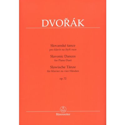 DVOŘÁK Slovanské tance op. 72 / 1 klavír 4 ruce – Hledejceny.cz