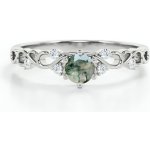 Lunica Stříbrný prsten MECHOVÝ ACHÁT 0681 6 – Zboží Dáma Lunica Stříbrný prsten MECHOVÝ ACHÁT 0681 6 – Zboží Dáma