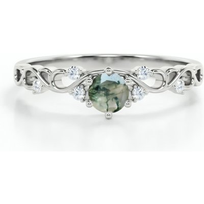 Lunica Stříbrný prsten MECHOVÝ ACHÁT 0681 6 – Zboží Dáma Lunica Stříbrný prsten MECHOVÝ ACHÁT 0681 6 – Zboží Dáma