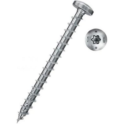 Fischer 670435 - Vrut univerzální do dřeva pr. 5 x 20 mm celý závit, půlkulatá hlava TX 20, FPF II PTF - bílý zinek – Hledejceny.cz