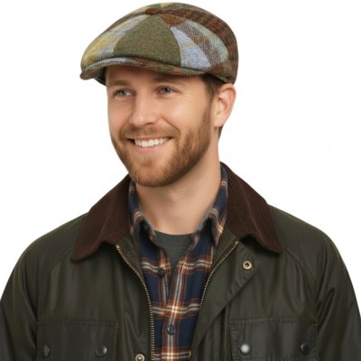 Fiebig Headwear since 1903 Zimní pánská bekovka Patchwork Harris Tweed – Hledejceny.cz