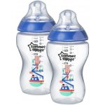 Tommee Tippee láhev s obrázky C2N 2ks růžová new 340ml – Hledejceny.cz