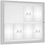 PROCITY Venkovní vitrína Classique, 8 x A4, plexi, elox – Zboží Živě