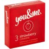 Kondom You & Me Strawberry 3 ks
