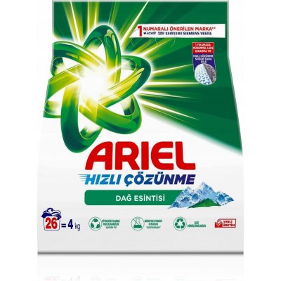 Ariel prací prášek bílé prádlo Mountain Spring 4 kg – Zboží Dáma