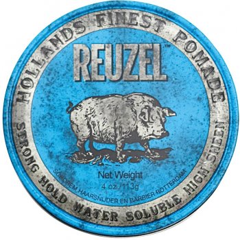 Reuzel Blue Strong Hold Water Soluble High Sheen pomáda 113 g