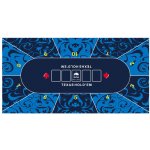Buffalo Plátno na poker Texas Holdem 180 × 90 cm gumové modré – Hledejceny.cz