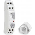 Eleman Spínač soumrakový PALADIN 923500 1-1000lux 16A s ext. čidlem IP54 šedý na DIN 1008149 – Hledejceny.cz
