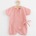 Kojenecký letní mušelínový overal New Baby pink – Hledejceny.cz