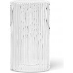 Ferm Living Sklenička a víčko karafy Ripple 1 l, Clear, 1104264062 – Sleviste.cz