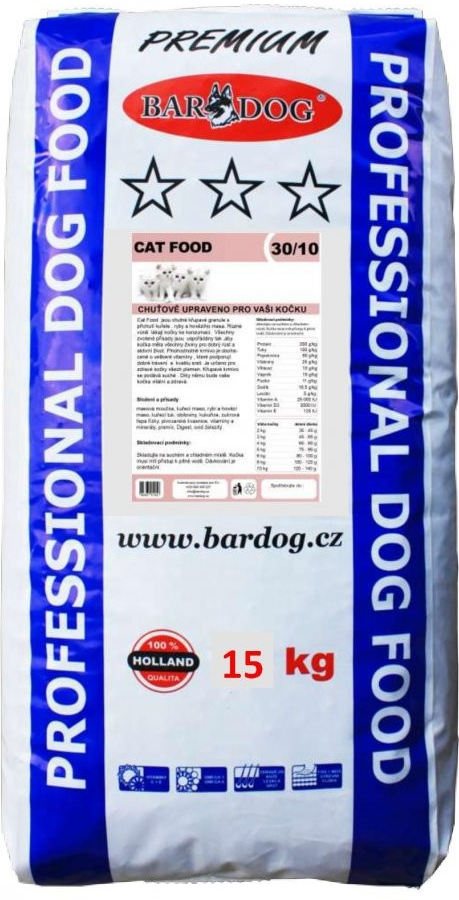 Bardog Prémiové Cat Food 30/10 15 kg