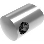 Hahn Steel Úchyt s bočním průchodem pro tyč O10,0 mm / pro sloupek O33,7 mm, nerezová ocel AISI 304 - brus – Zboží Mobilmania