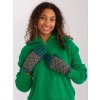 Italy Moda Modro-zelené vzorované rukavice at-rk-2310.89-blue
