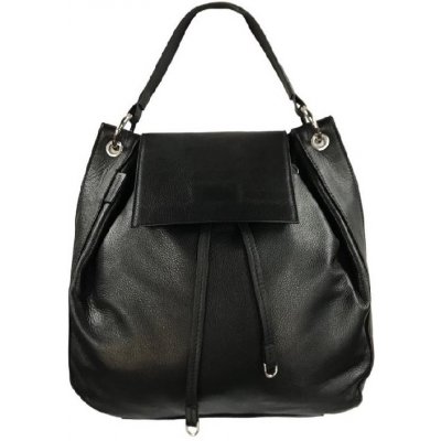 Gianni Conti kožený kabelko batoh černý 4393623 BLACK