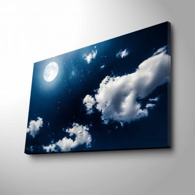 Wallity Obraz s LED osvětlením SVIT MĚSÍCE 45 x 70 cm – Hledejceny.cz