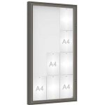 PROCITY Venkovní vitrína model 1000, 12 x A4, plexi, šedá PRO | Zboží Auto