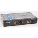 D-Link DKVM-4U 4-Port KVM switch, USB, včetně 2 ks 1.8m kabelů