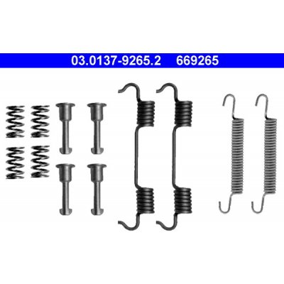 ATE Sada prislusenstvi, parkovaci brzdove celisti 03.0137-9265.2 – Zboží Mobilmania
