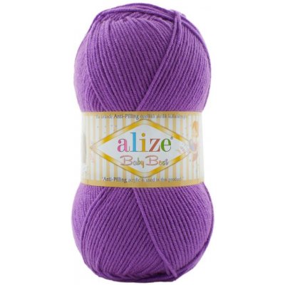 Alize příze Baby Best 133 sytá fialová – Sleviste.cz