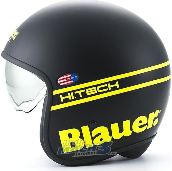 Casco jet Blauer Pilot 1.1 G Graphic bianco