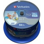 Verbato BD-R 25GB 6x, printable, spindle, 50ks (CDVER1037-7) – Hledejceny.cz
