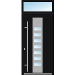 OknaDvereNaMiru.cz Vchodové dveře INOX 1402 + Nadsvětlík bílá 100 x 220 cm – Hledejceny.cz