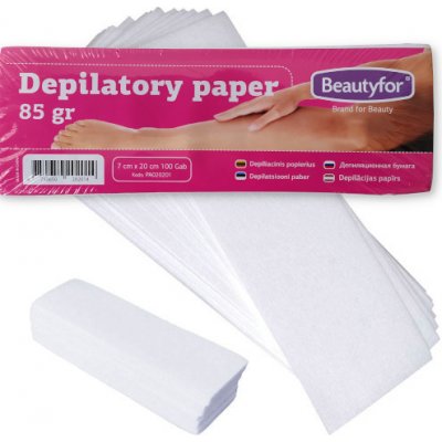 Beautyfor Papír depilační pevný 7 x 20 cm 100 ks