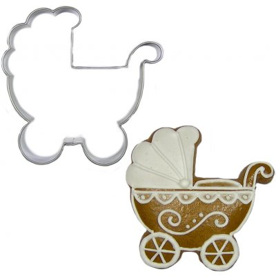 Vykrajovátko dětský kočárek 6 cm (nerez) – BrandNewCake – Sleviste.cz