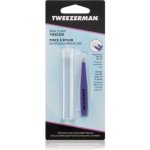 Tweezerman Mini Slant pinzeta se zešikmeným koncem mini s cestovním pouzdrem Lavender – Zboží Dáma