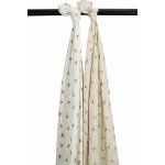 Meyco Mušelínové pleny Ginkgo 120x120 cm Off white/soft sand 2 ks – Hledejceny.cz