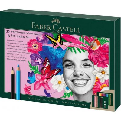 Faber-Castell Polychromos & Pitt Graphite Matt 32+6 ks – Hledejceny.cz