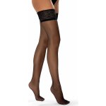Vivisence Samodržící punčochy 8200 Elegance 20 DEN Černá – Zboží Dáma